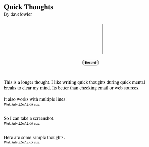 quickthoughts