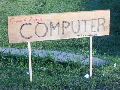 Computers and Lemonade Sign