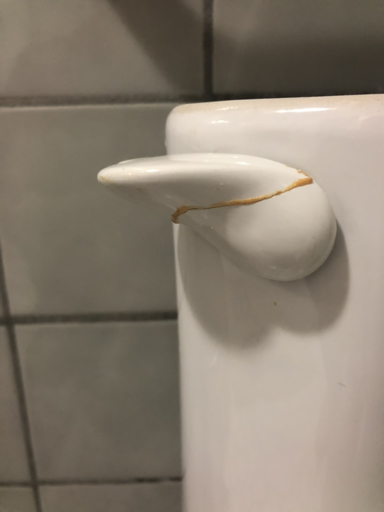 kintsugi toilet handle